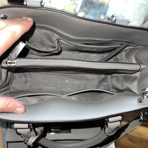 Michael Kors Saffiano Leather Emma Satchel and Wallet Set - Picture 4 of 12